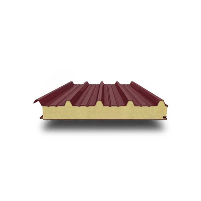 Кровельная сэндвич-панель ППУ, 1200х80 мм, 0.5/0.5, Satin
